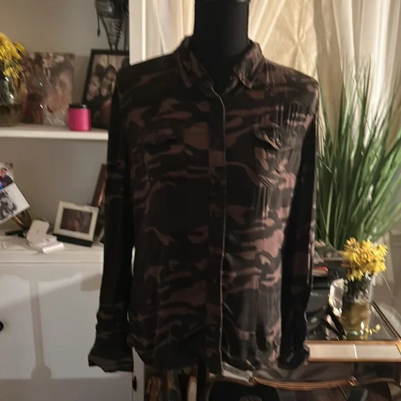 Highway Jeans fatigue button up collared shirt - Picture 5 of 14